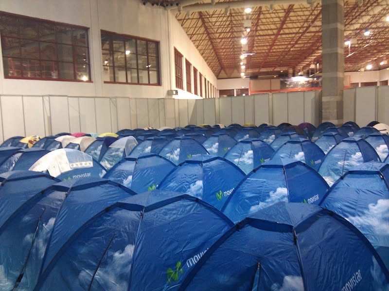 עיר האוהלים של הקמפוס בגרנדה