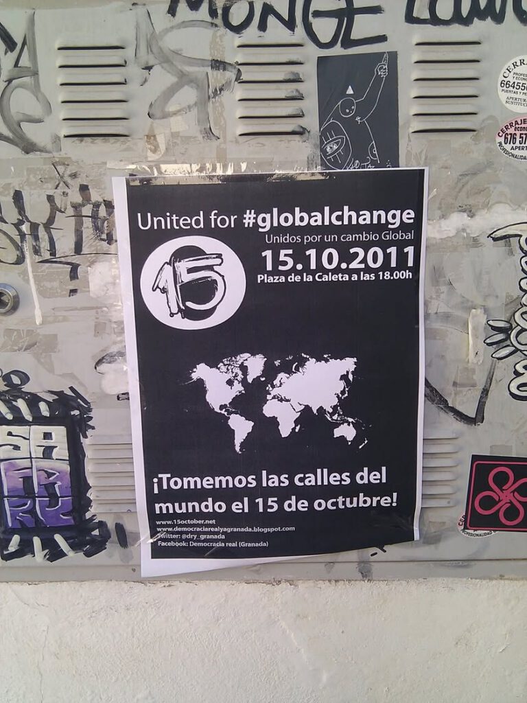 היום בשש, העם דורש צדק חברתי במרכז גרנדה. תגיעו