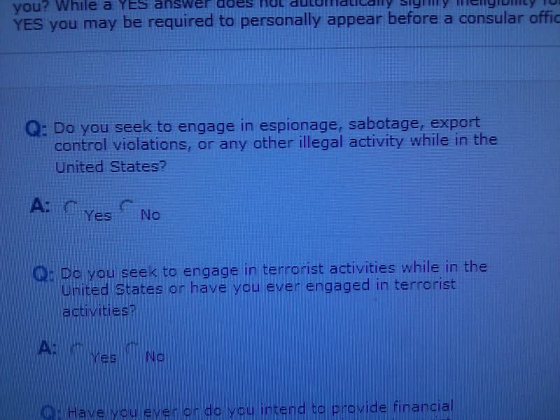 Got my US Visa, albeit those tricky questions
