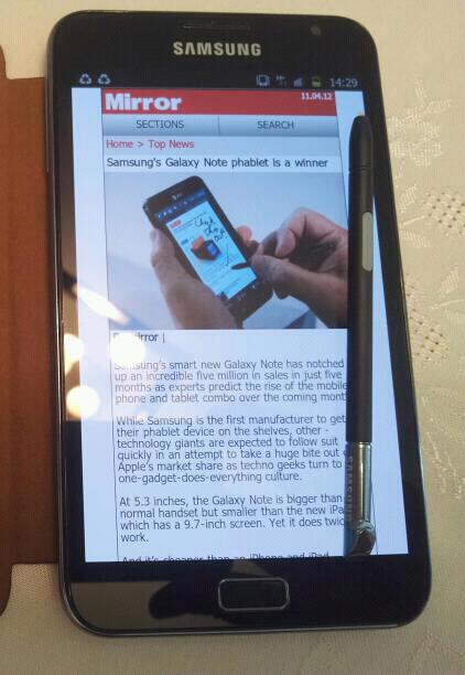 My new phablet! Bye bye nexus one, hello Galaxy Note