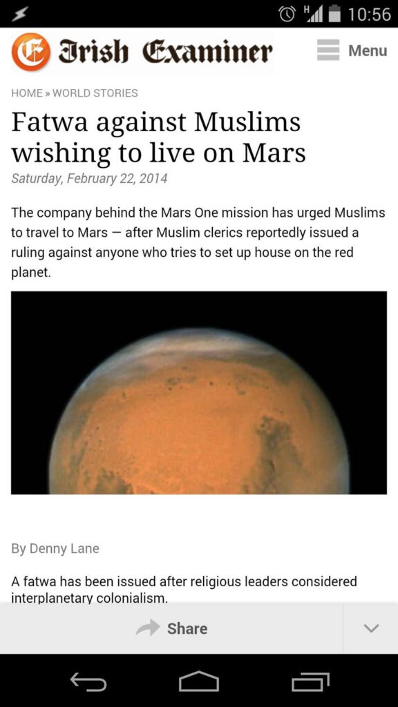 ונשאלת השאלה – למה שמישהו, מוסלמי או לא, ירצה לגור…